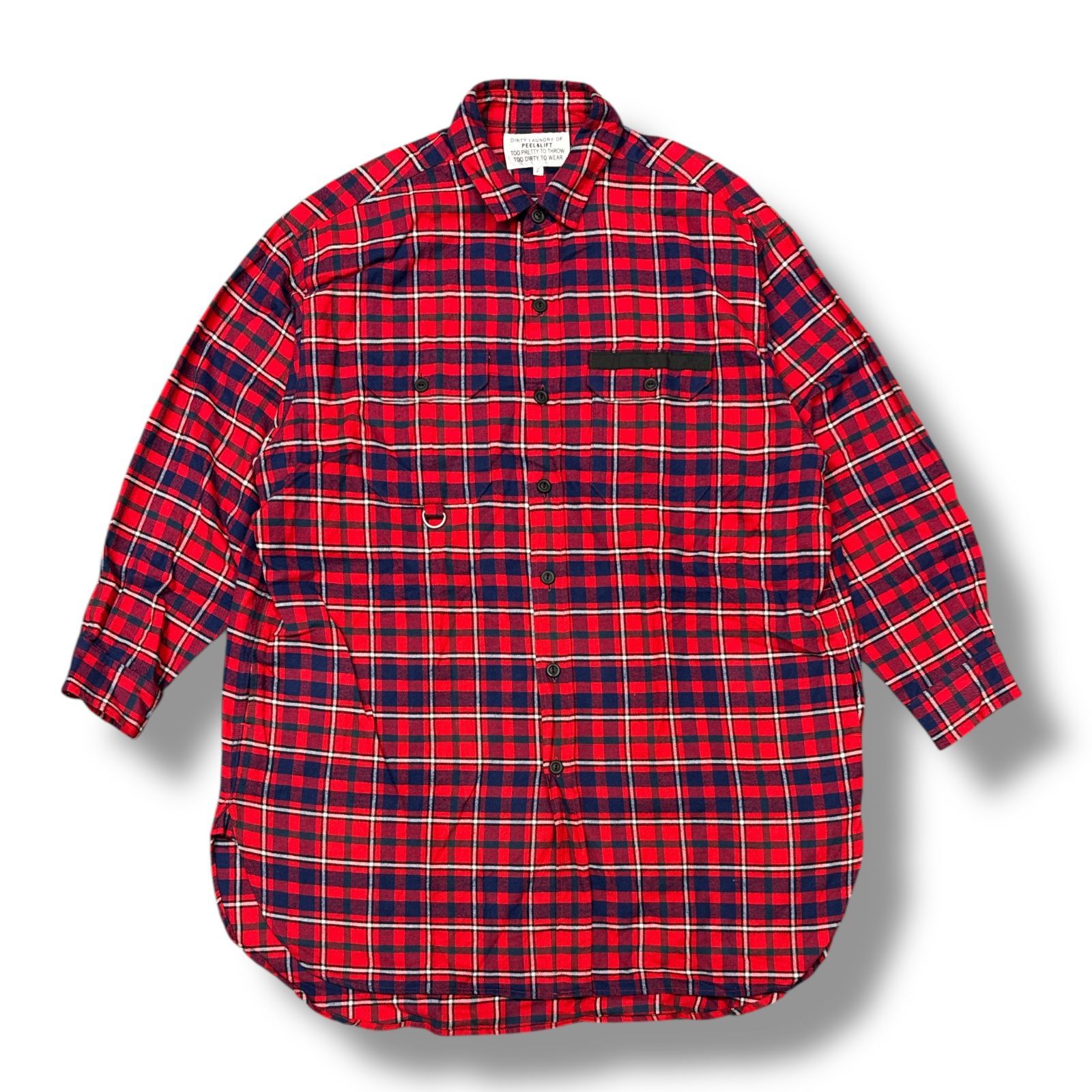 PEEL&LIFT チェック柄ジャケット Sサイズ PEEL&LIFT 25SS tartan flannel wide shirt タータンチェック