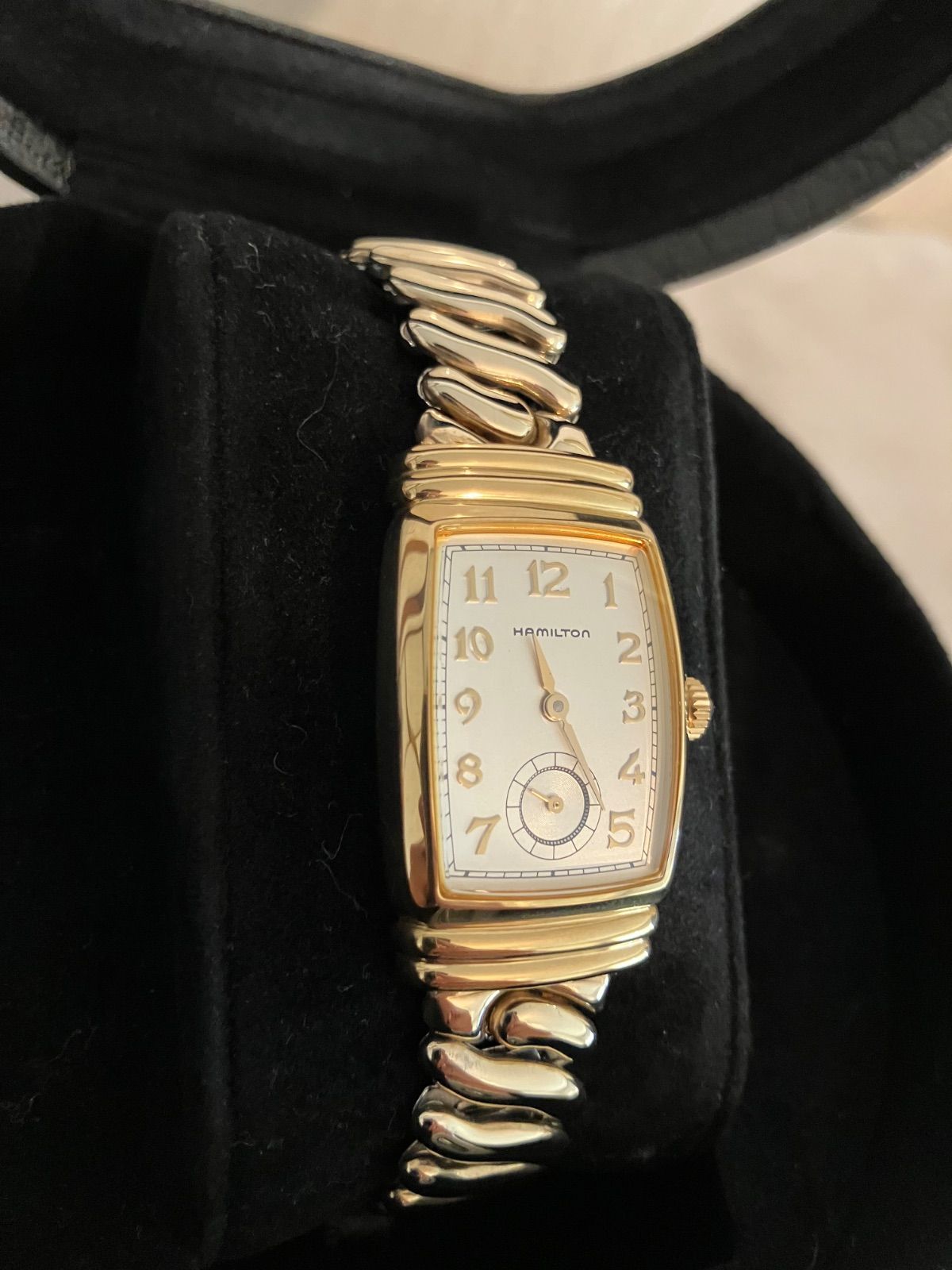 値下げ 稼働★美品★HAMILTON スモセコ レディースＱＺ腕時計 電池新品 Hamilton - 値下げ 稼働☆美品☆HAMILTON ハミルトン スモセコ