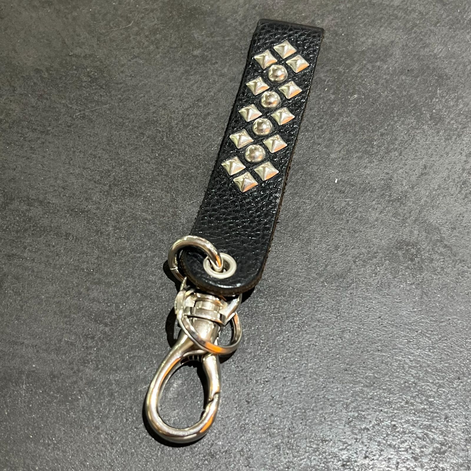 CALEE EMBOSSING LEATHER KEY RING キーリング キャリー キーリング タイプa | CALEE STUDS & EMBOSSING ASSORT
