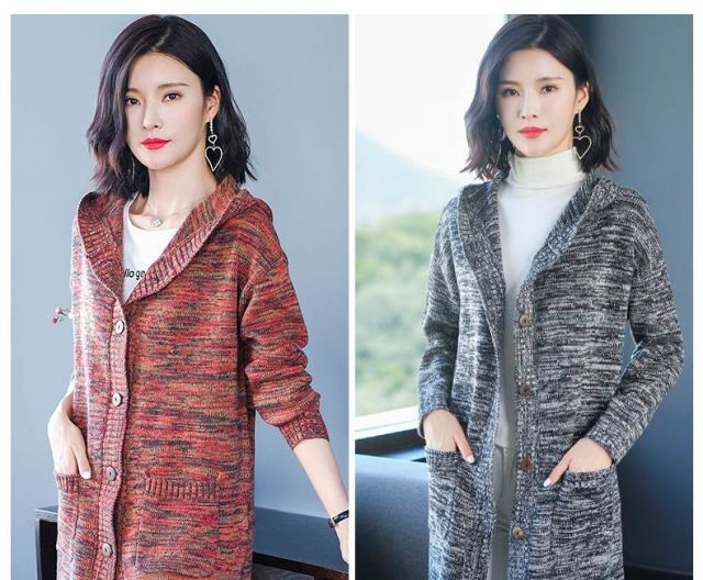 オーバーサイズ Vネック ニット カーディガン トップス 袖あり 長袖