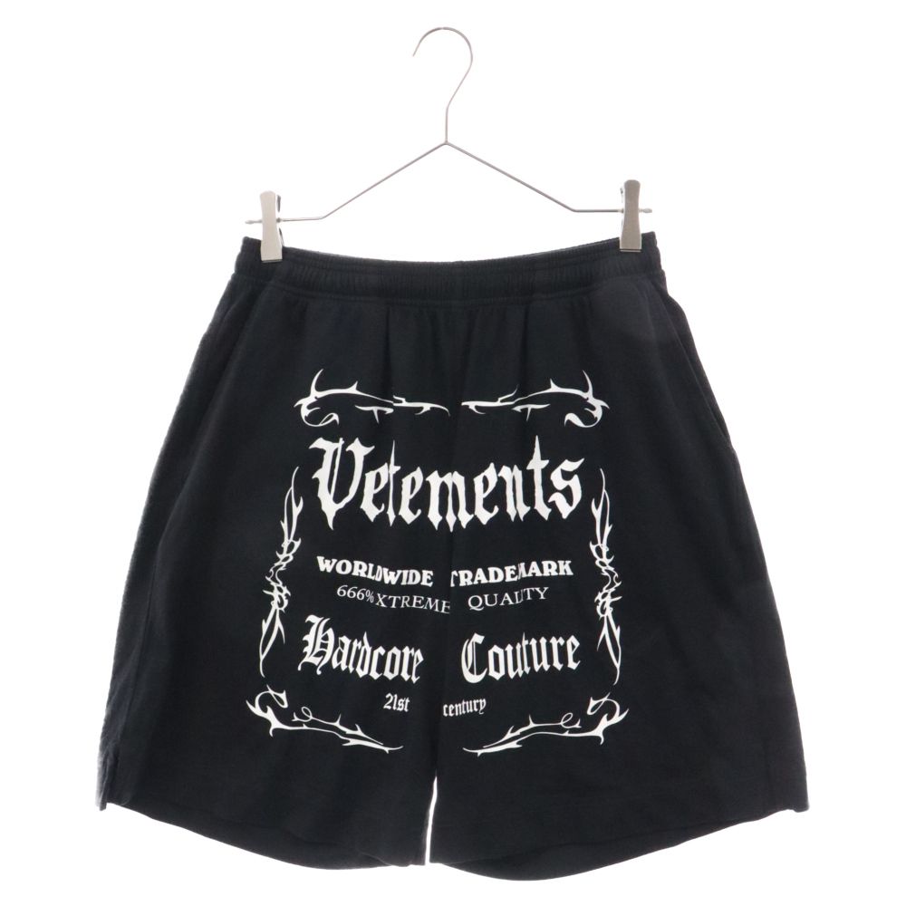 VETEMENTS (ヴェトモン) 21AW Black Label Logo Shorts ブラックレーベルロゴショーツ ハーフパンツ ブラック  UA52TR400B - メルカリ