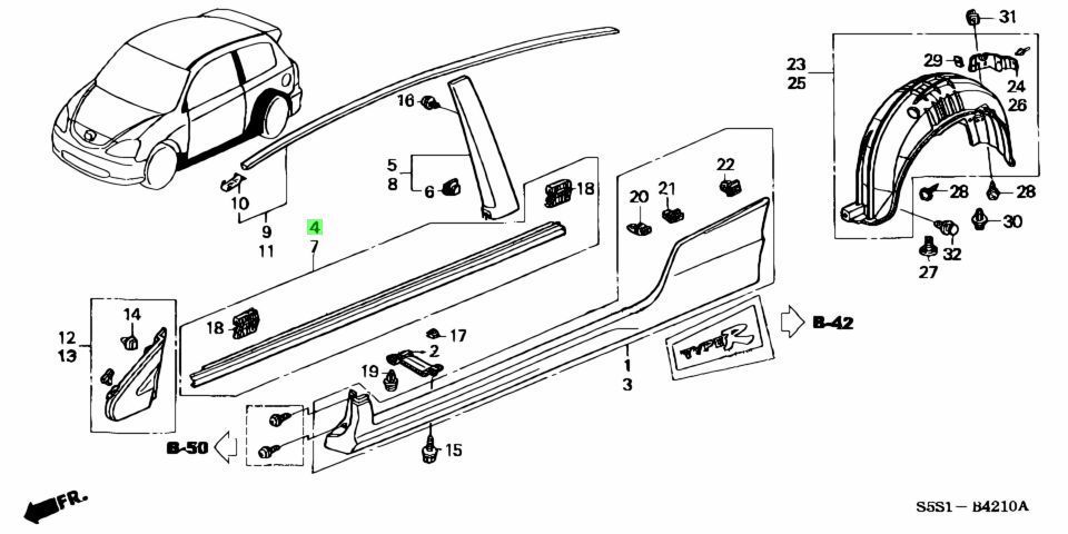 HONDA ホンダ 新品 純正 未使用 シビック EP3 タイプR フロント