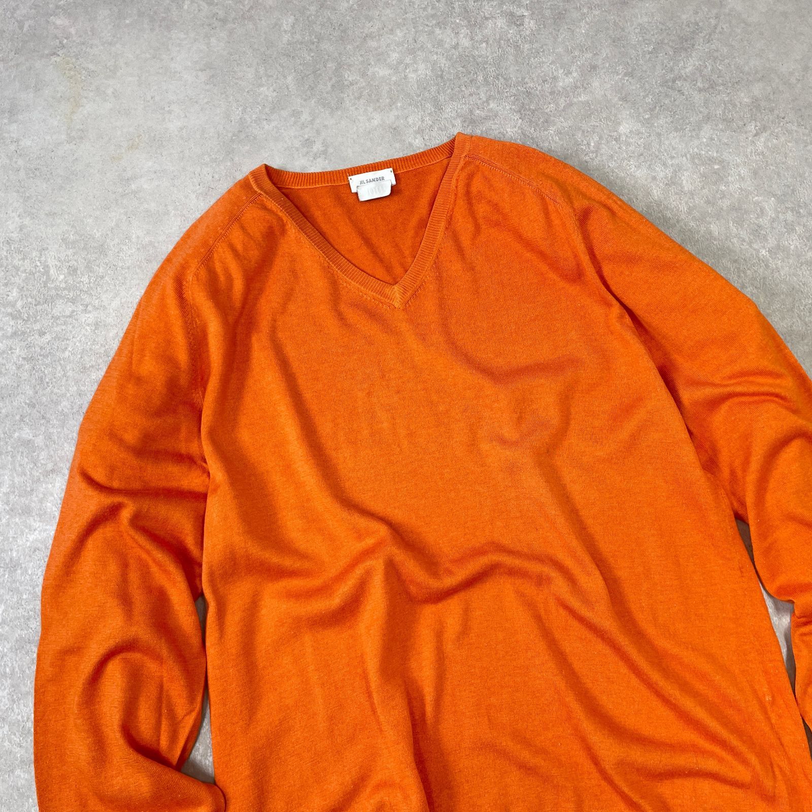 ジルサンダー　jil sander + ニット　カシミヤ　Ｖネック　長袖 JIL SANDER - JIL SANDER カシミヤ混 Vネック ニットの通販 by