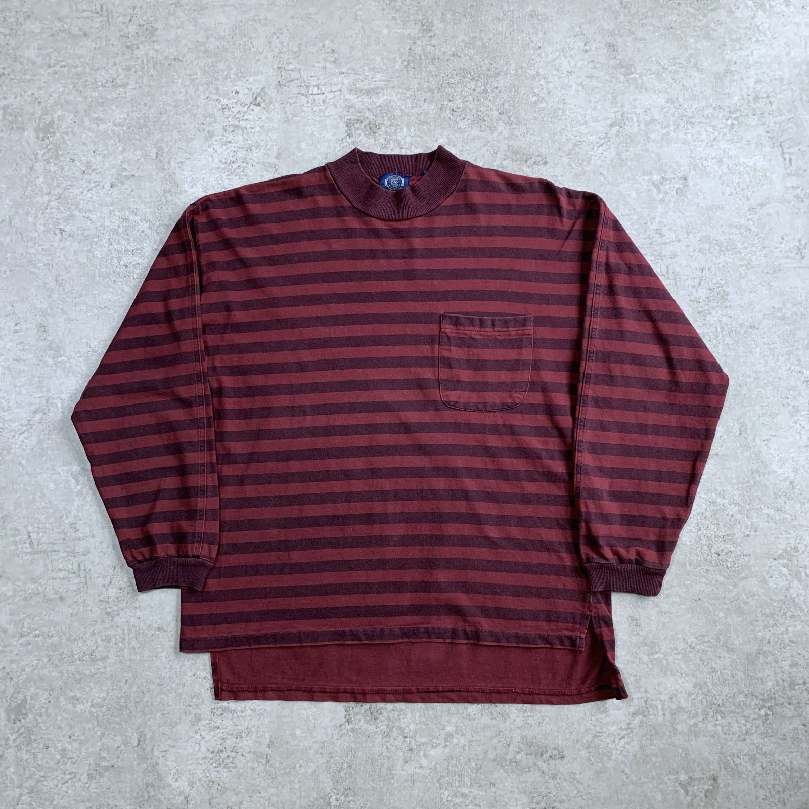 90s old gap Heavy OZ Striped Pocket Long sleeve T-shirt オールド 