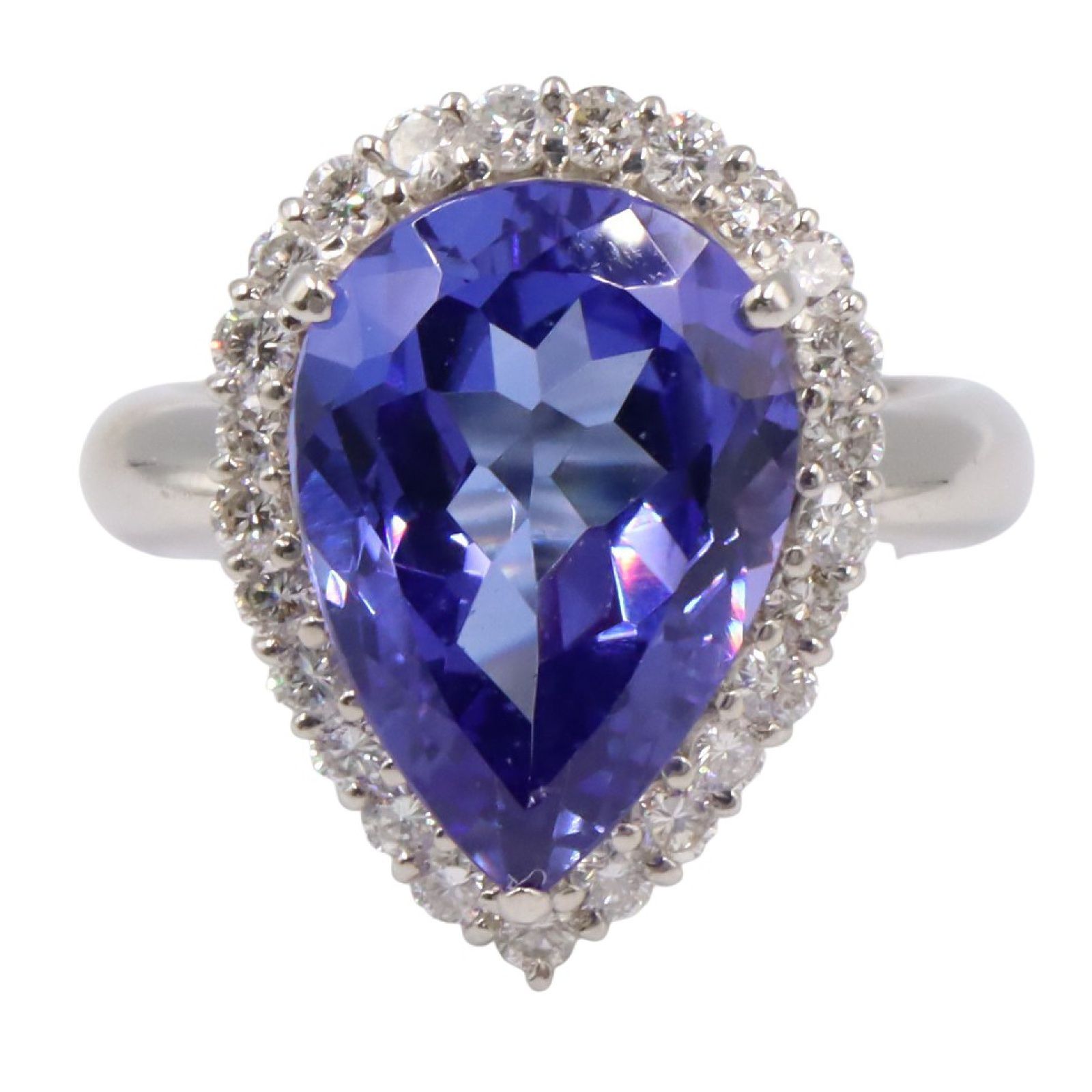 ジュエリー JEWELRY リング 指輪 タンザナイト ダイヤモンド リング ﾀﾝｻﾞﾅｲﾄ 10.5g 12 Pt900プラチナ ダイヤモンド リング レディース Used A