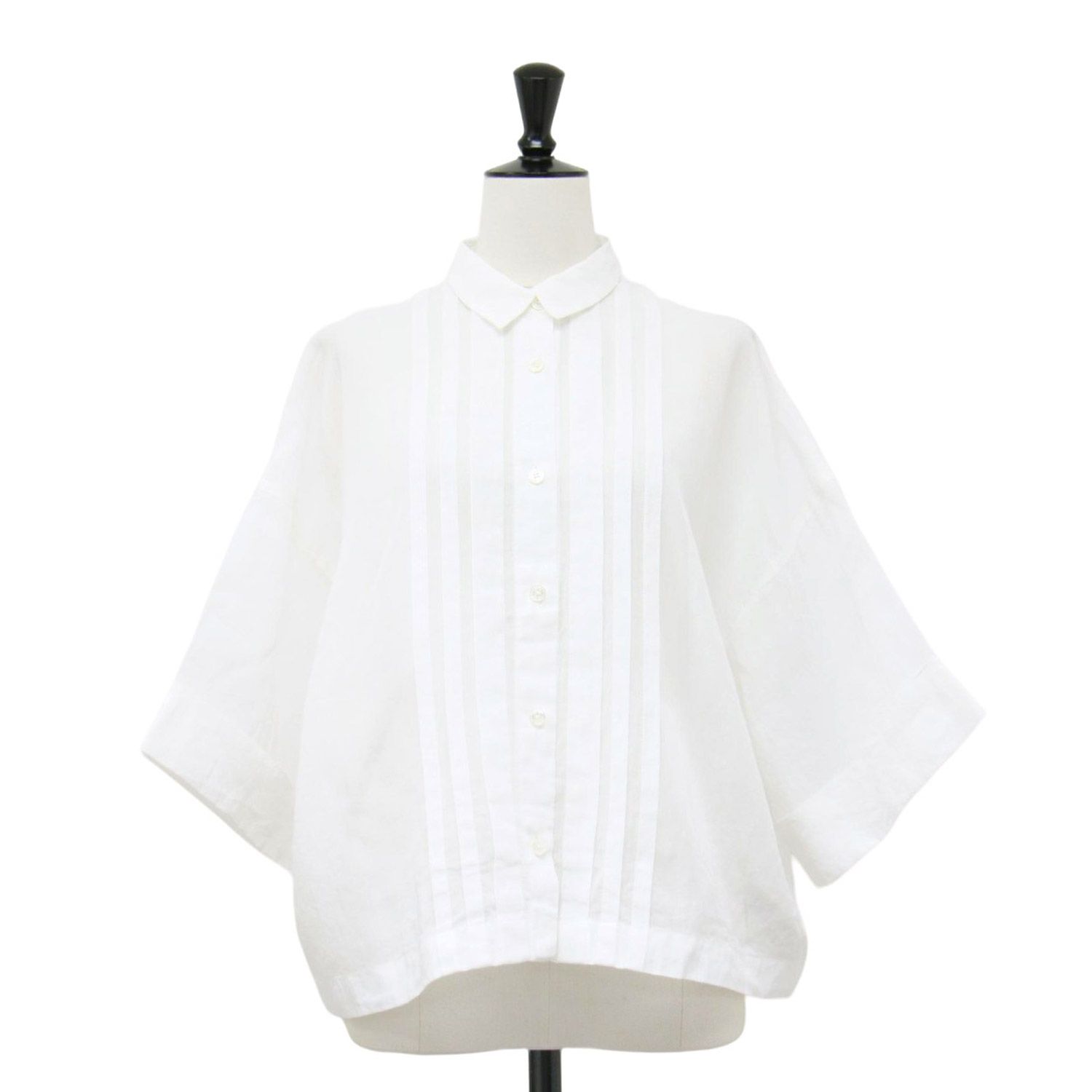 【新品未使用】ユナイテッドアローズ　オーガンジーブラウス　オフホワイト　フリー UNITED ARROWS（ユナイテッドアローズ）の「レースカラー オーガンジー