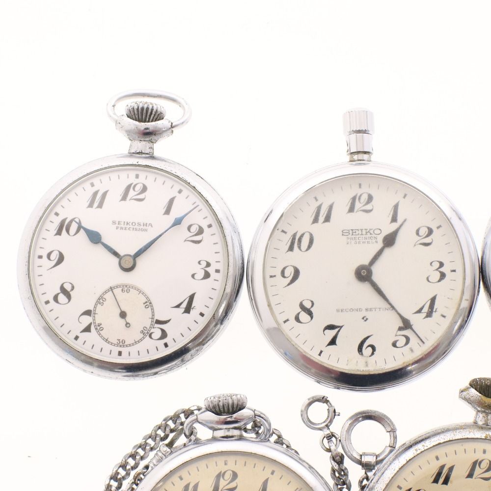□ SEIKO セイコー 懐中時計 7点セット まとめ売り 6110-0010 国鉄 15