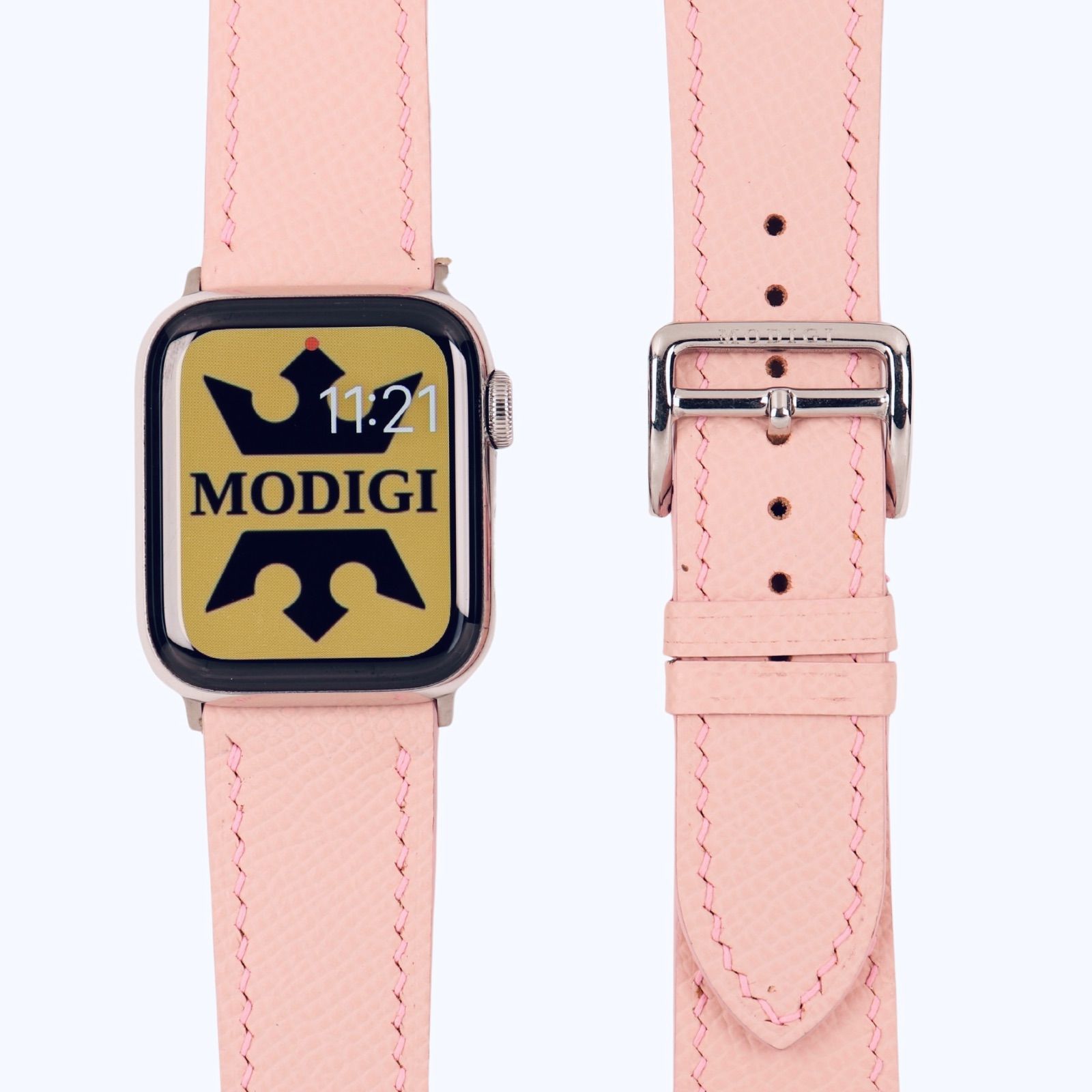 MODIGI アップルウォッチレザーベルト本革 45mm 44mm 49mm 46mm