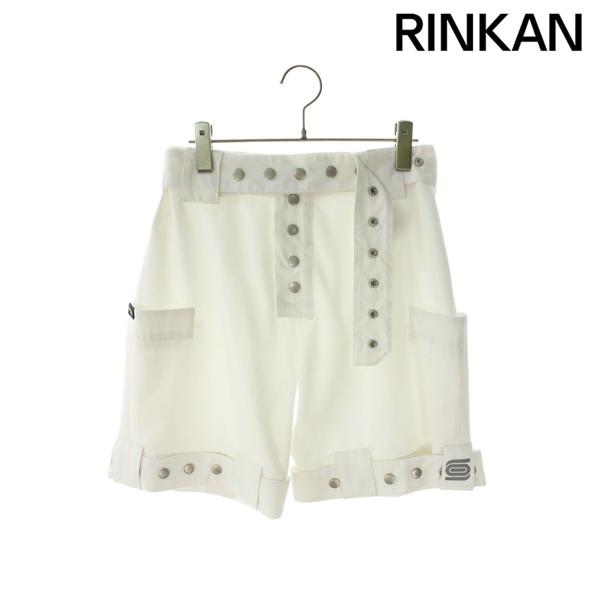 オリーシンダー  24SS  PRESS STUD SHORTS ベルト付きボタン装飾ハーフパンツ メンズ M