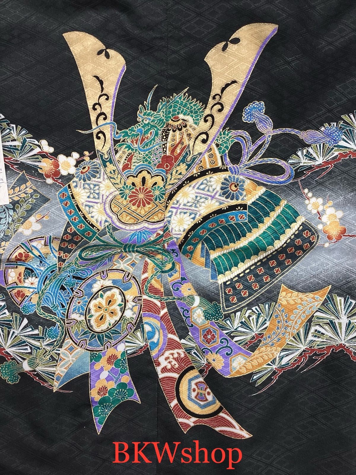 グレーぼかし地 兜