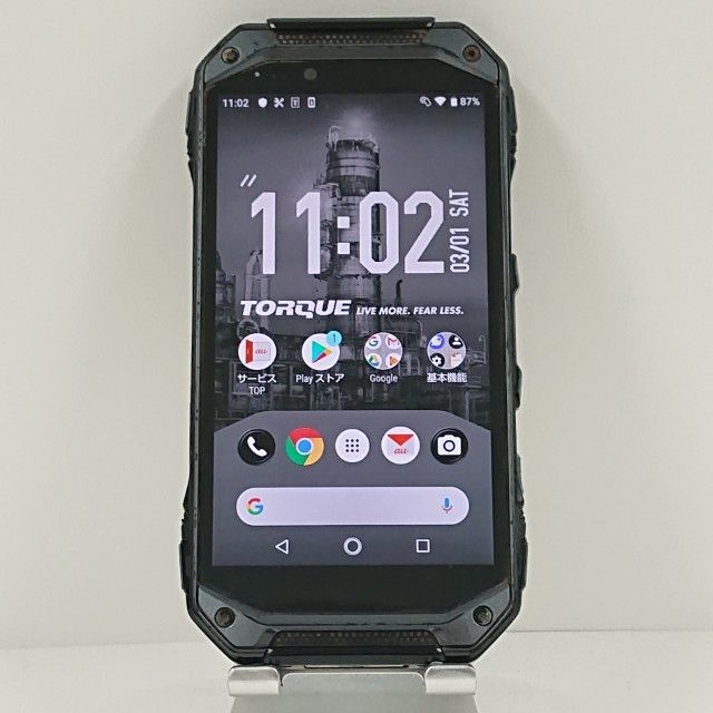 TORQUE G04 KYV46 au ブラック 送料無料 本体 c10244