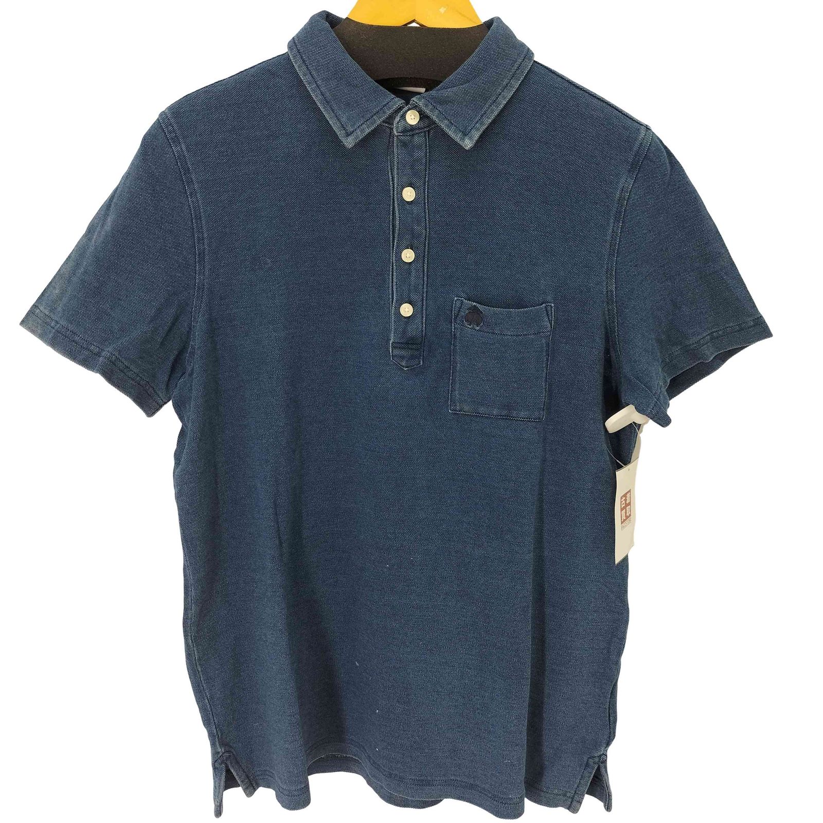 ブルックスブラザーズ BROOKS BROTHERS ワンポイント刺繍 S/Sデニムポロシャツ メンズ import：M 