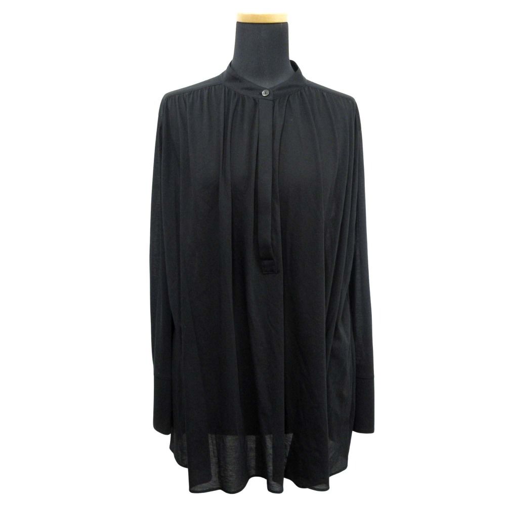 theory ブラウス シャツ 美品 セオリー 24ss 美品Theory セオリーとろみブラウス ブラック
