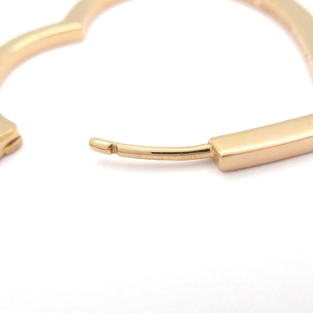 REPOSSI レポシ ピアス アンティフェール ハート ラージ フープ イヤリング K18PG ピアス 片側 WWW_SHINETEETH_COM