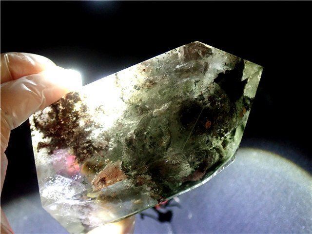 AAA級天然ガーデンクォーツ六角柱B79P2/191P13C