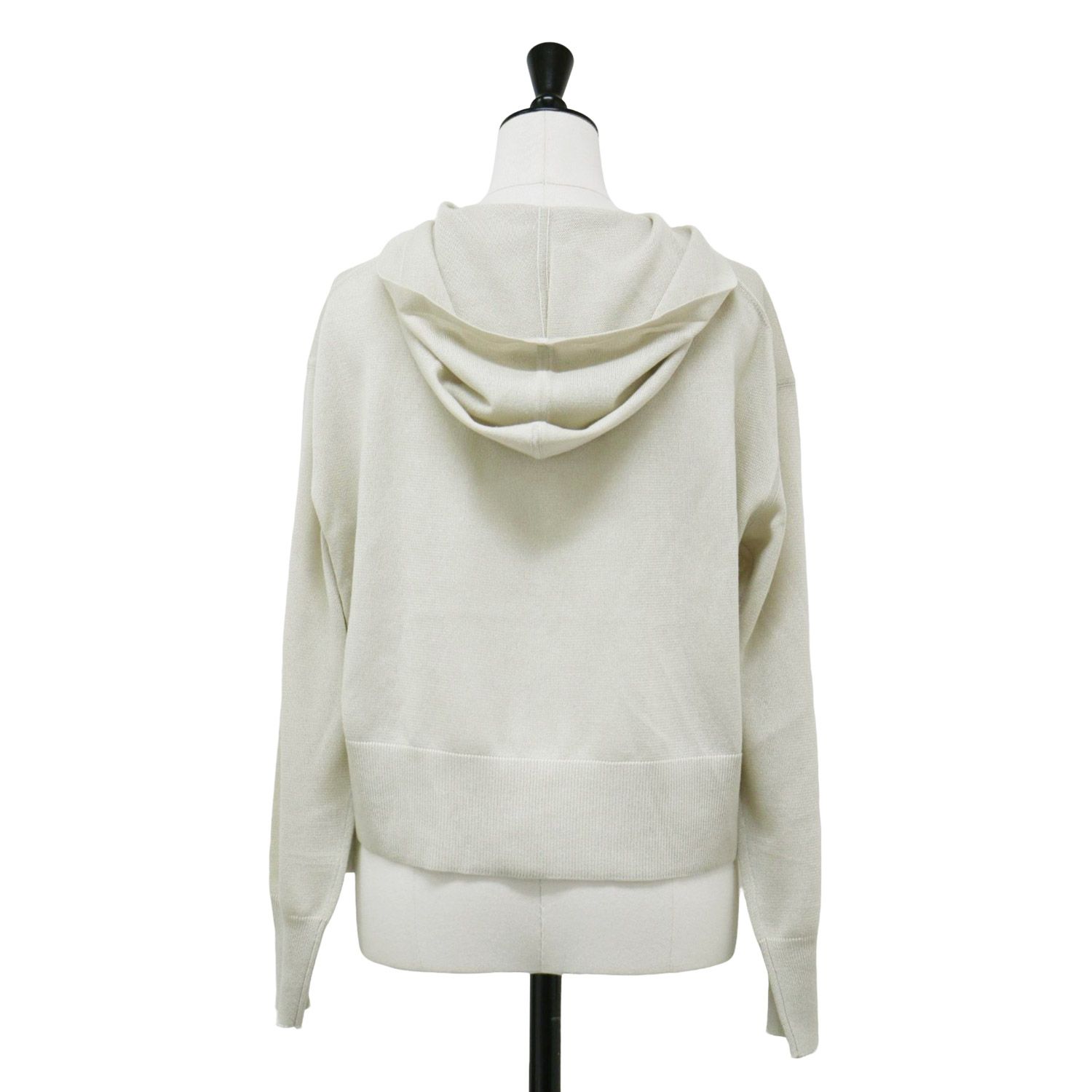 Theory luxe - 【美品】theory luxe セオリーリュクス パーカー ベージュ サイズ:38(M) / 24秋冬 シアー ジップアップ ニット パーカー / Sheer Knit 2 Tiare / フーディー ショート丈 リネン / トップス【レディース】【中古】 ✟ theory luxe セオリーリュクス パーカー ベージュ サイズ 38