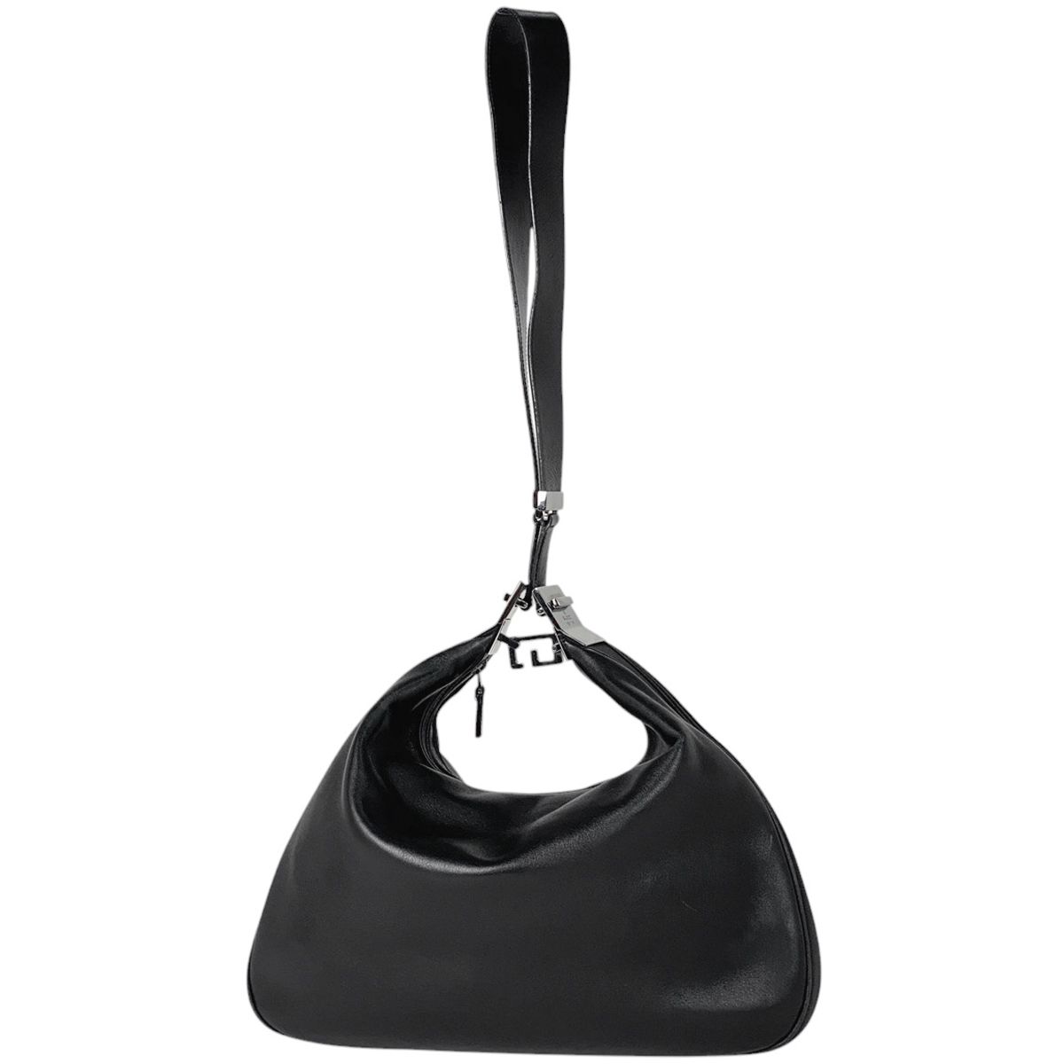 グッチ GUCCI ロゴ ショルダーバッグ レザー ブラック 0013341  