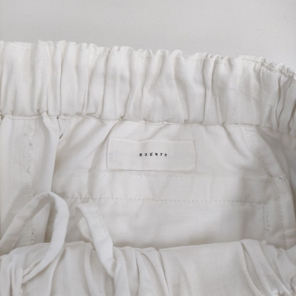 ☆かぐれ コットンクロップドパンツ オフホワイト kagure かぐれ