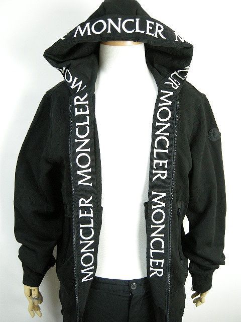 パーカー☆未使用・本物保証☆MONCLER Hoodie パーカー　L　女性用　ブラック