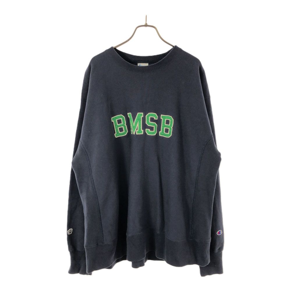 チャンピオン 青単 復刻 刺繍 長袖 リバースウィーブ スウェット トレーナー M ネイビー Champion 裏起毛 メンズ