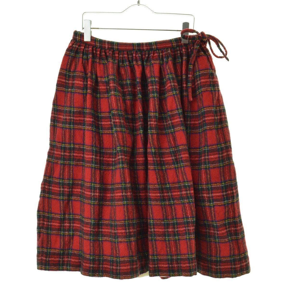 オールドマンズテーラー R&D.M.Co- タータンチェックギャザースカート R&D.M.Co-/OLDMAN'S TAILOR オールドマンズテーラー Tartan