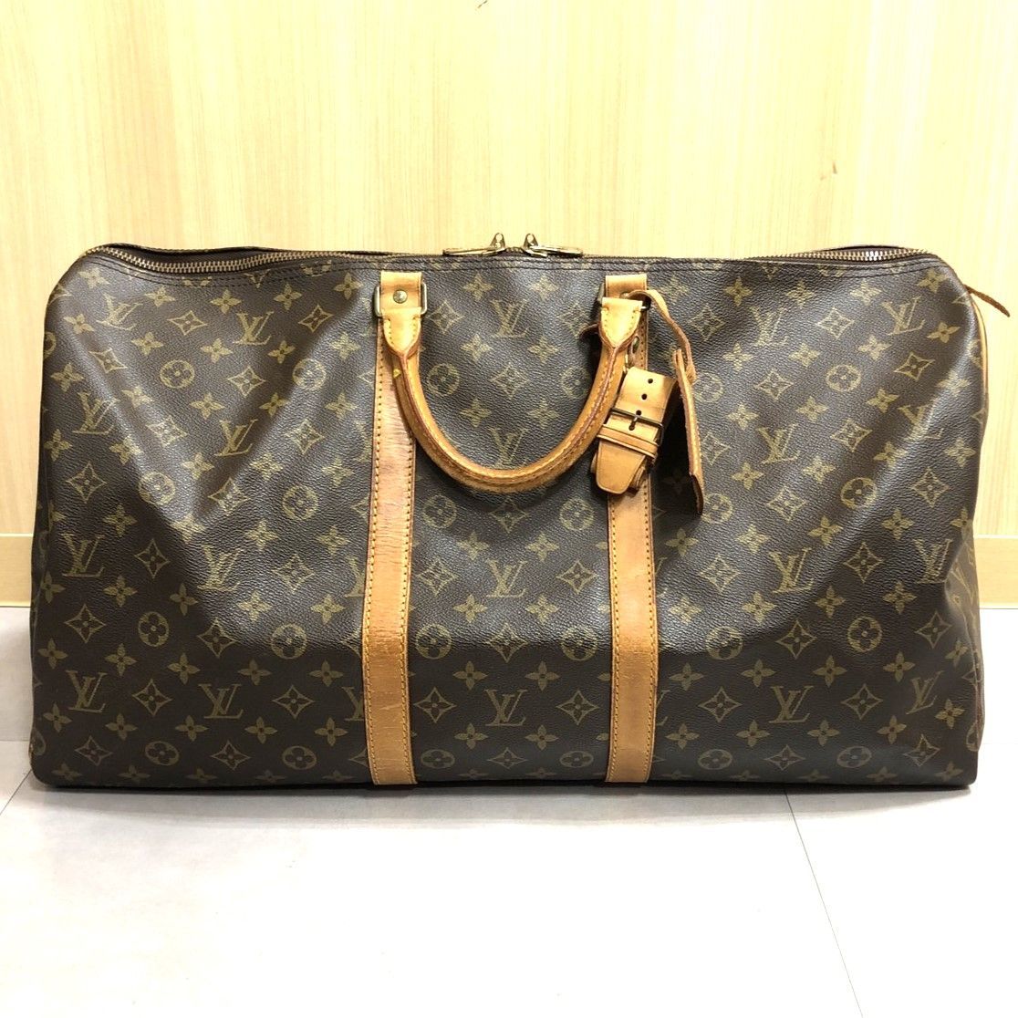 LOUIS VUIITON ルイヴィトン モノグラム キーポル55 M41424 ボストンバッグ 旅行用バッグ トラベル ブラウン系 メンズ レディース 男女兼用 006289