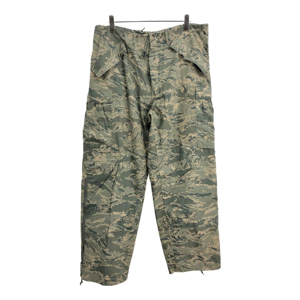 00年代 米軍実物 U.S.ARMY APECS GORETEX パンツ ミリタリー ABUカモ セージグリーン メンズ LARGE REGULAR 古着 U4790