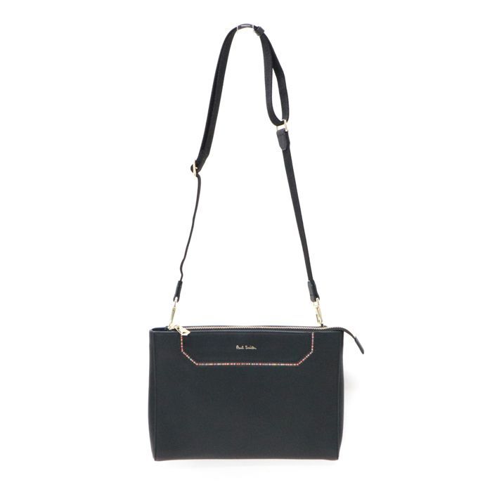 PAUL SMITH ポールスミス ショルダーバッグ　サコッシュ　マルチカラー ポールスミス Paul Smith ストライプ インセット サコッシュ レザー