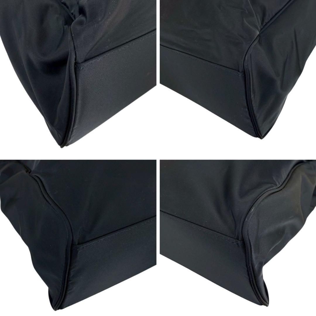 B3240】 【訳あり】 Diana ダイアナ トートバッグ 黒 ナイロン 金ロゴ