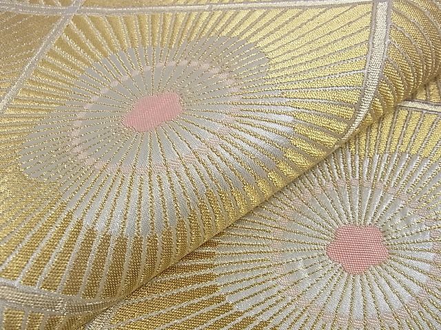 平和屋本店□最高級 人間国宝 北村武資 煌彩錦 六通柄袋帯 菱梅文 金