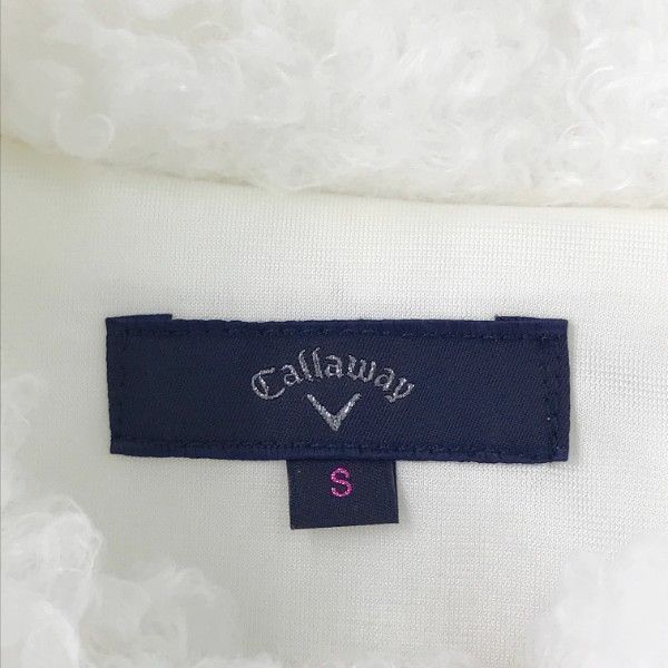 CALLAWAY キャロウェイ ボアジップジャケット ホワイト系 S