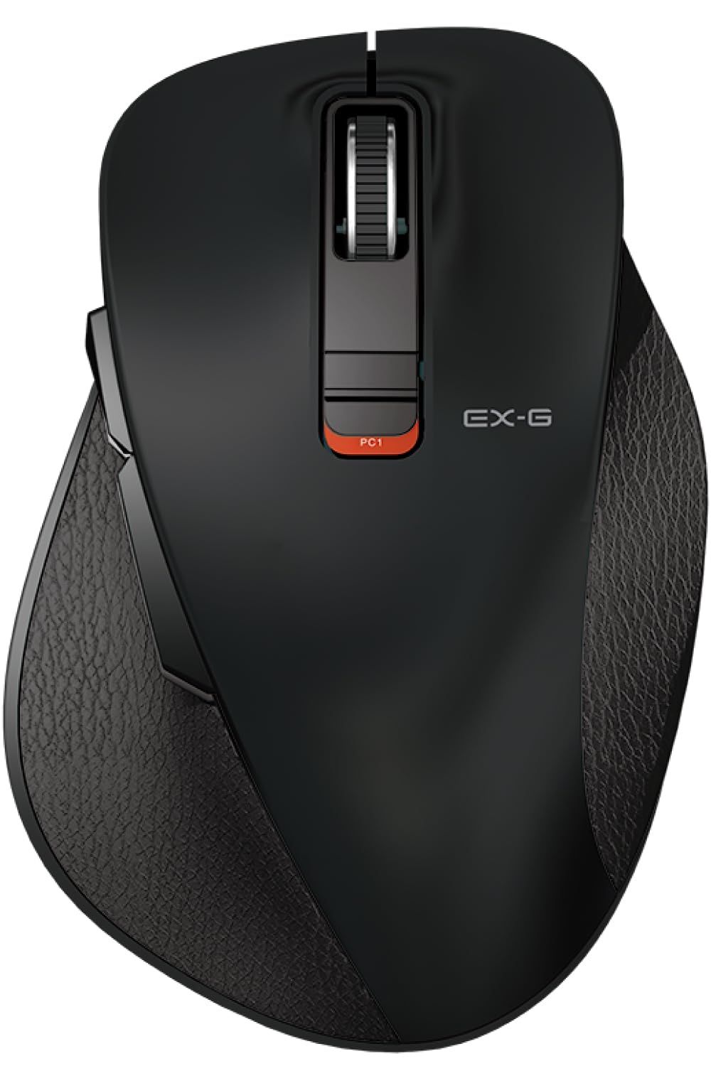 エレコム ワイヤレスマウス Bluetooth 静音 EX-G 握りの み マルチペアリング Lサイズ 5ボタン ブラック M-XGL15BBSBK