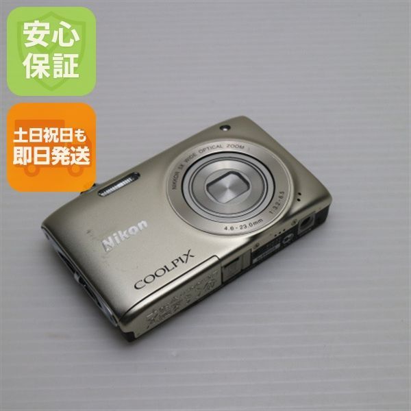 超美品 COOLPIX S3100 シャンパンシルバー 即日発送 デジカメ