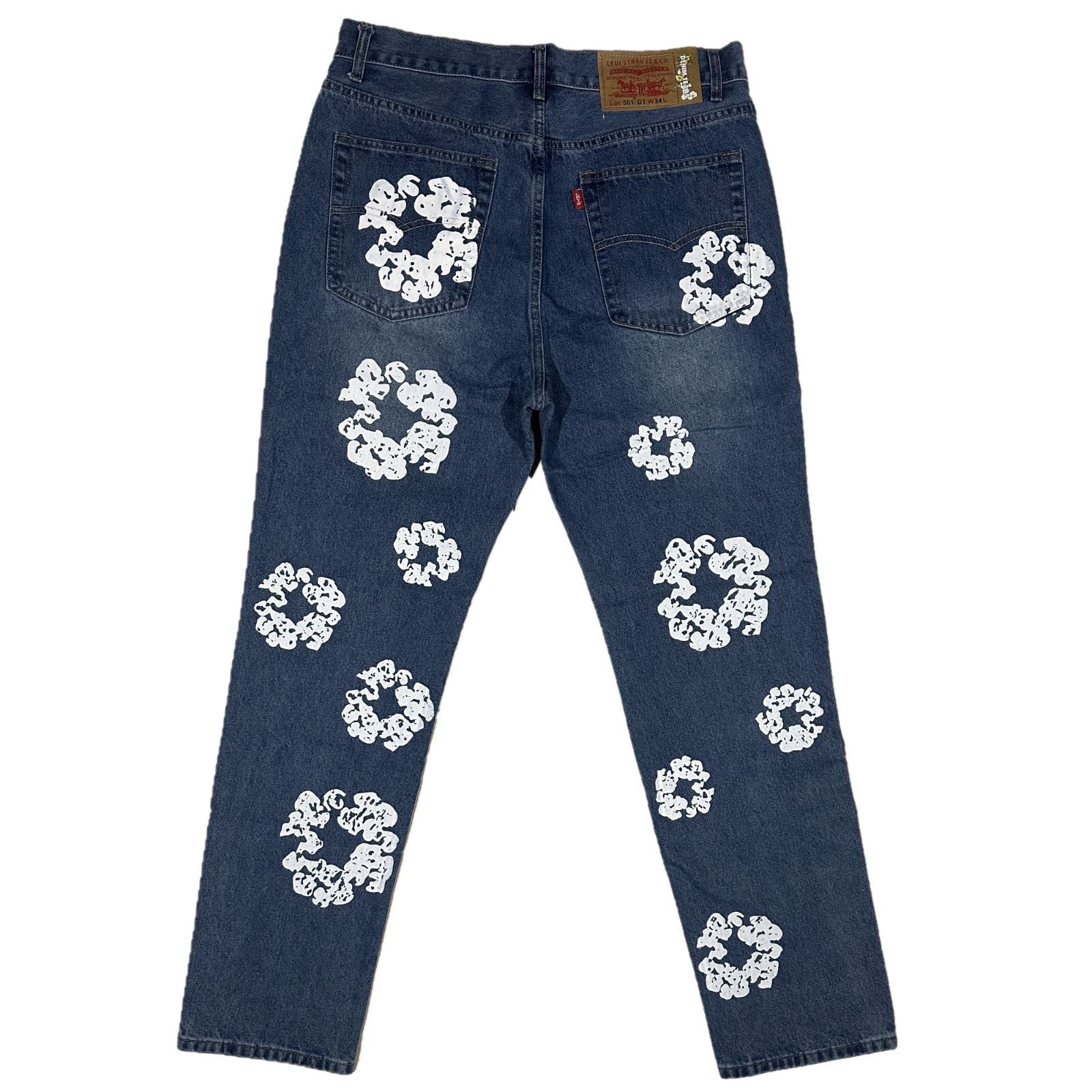 DENIM TEARS フラワープリント パーカー S DENIM TEARS ブラック