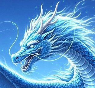開運 風水 絵画風 ヒーリングアート】翼舞う青龍 写真 幸運 龍神