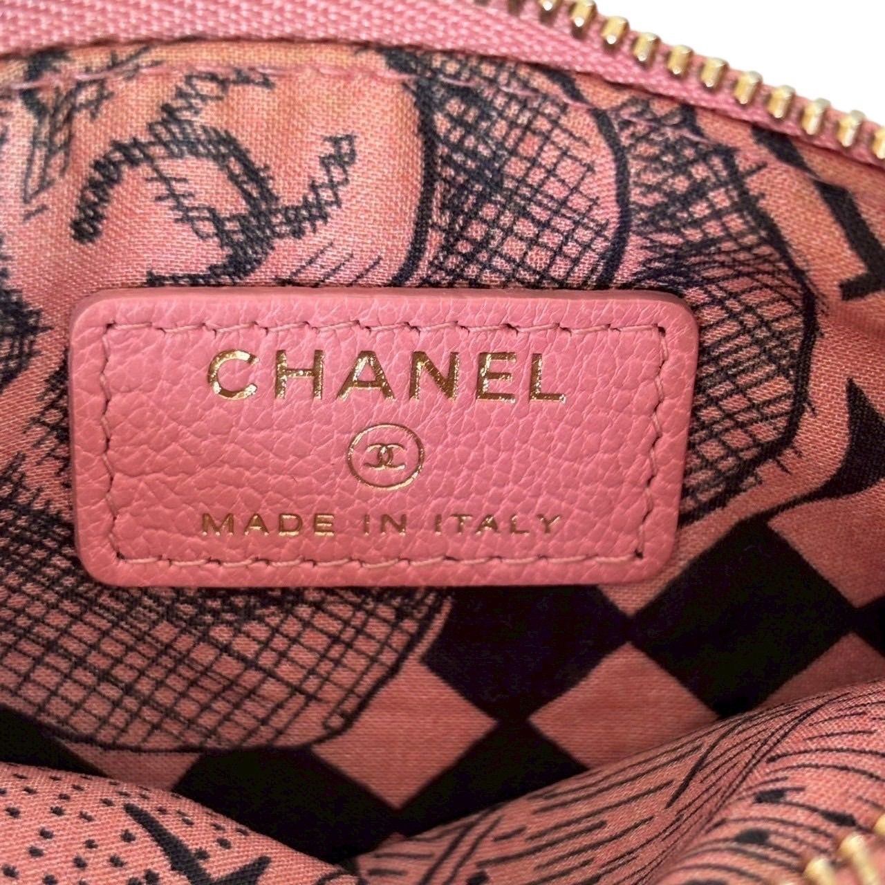 ［美品] シャネル　CHANEL コインパース 大人気【CHANEL】ジップコインパース ミニ財布としても (CHANEL