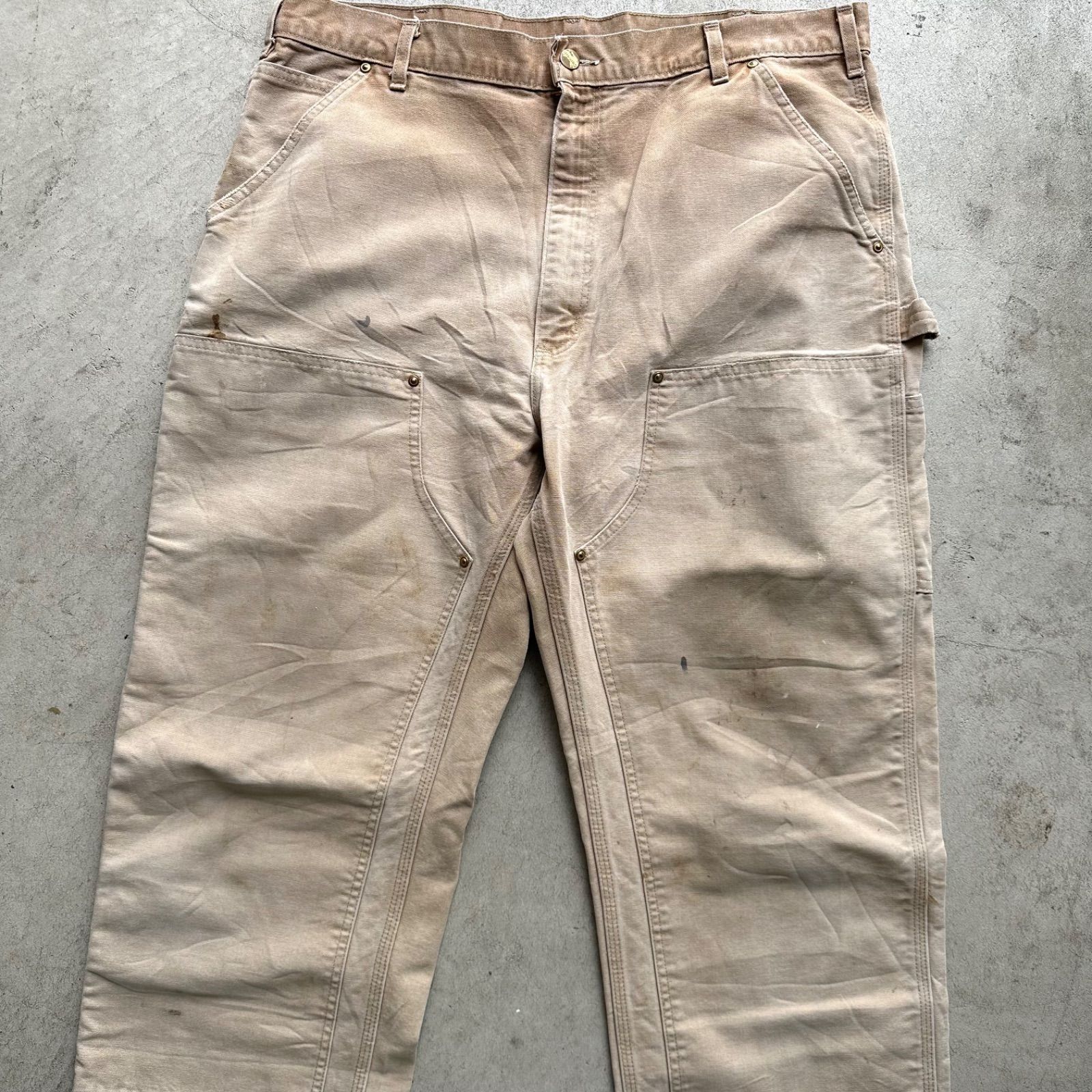 カーハート ダブルニー USA製 38/36 carhartt リアルワーク