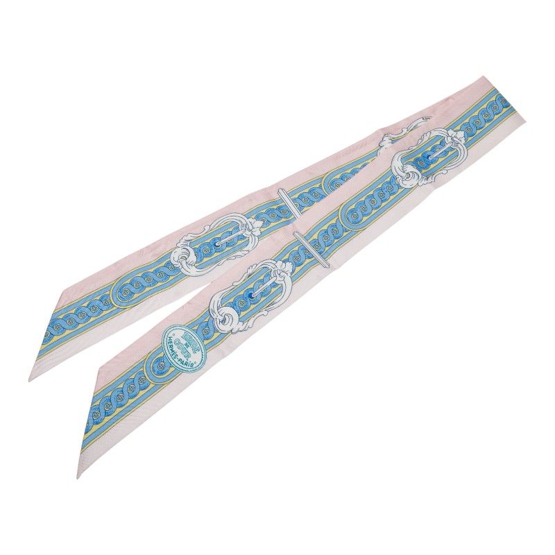 エルメス ツイリー BRIDE DE COUR 法廷の勅 ピンク ブルー マルチ シルク レディース HERMES 1-0231202 WWW_NOITHATQUANGTHANH_NET