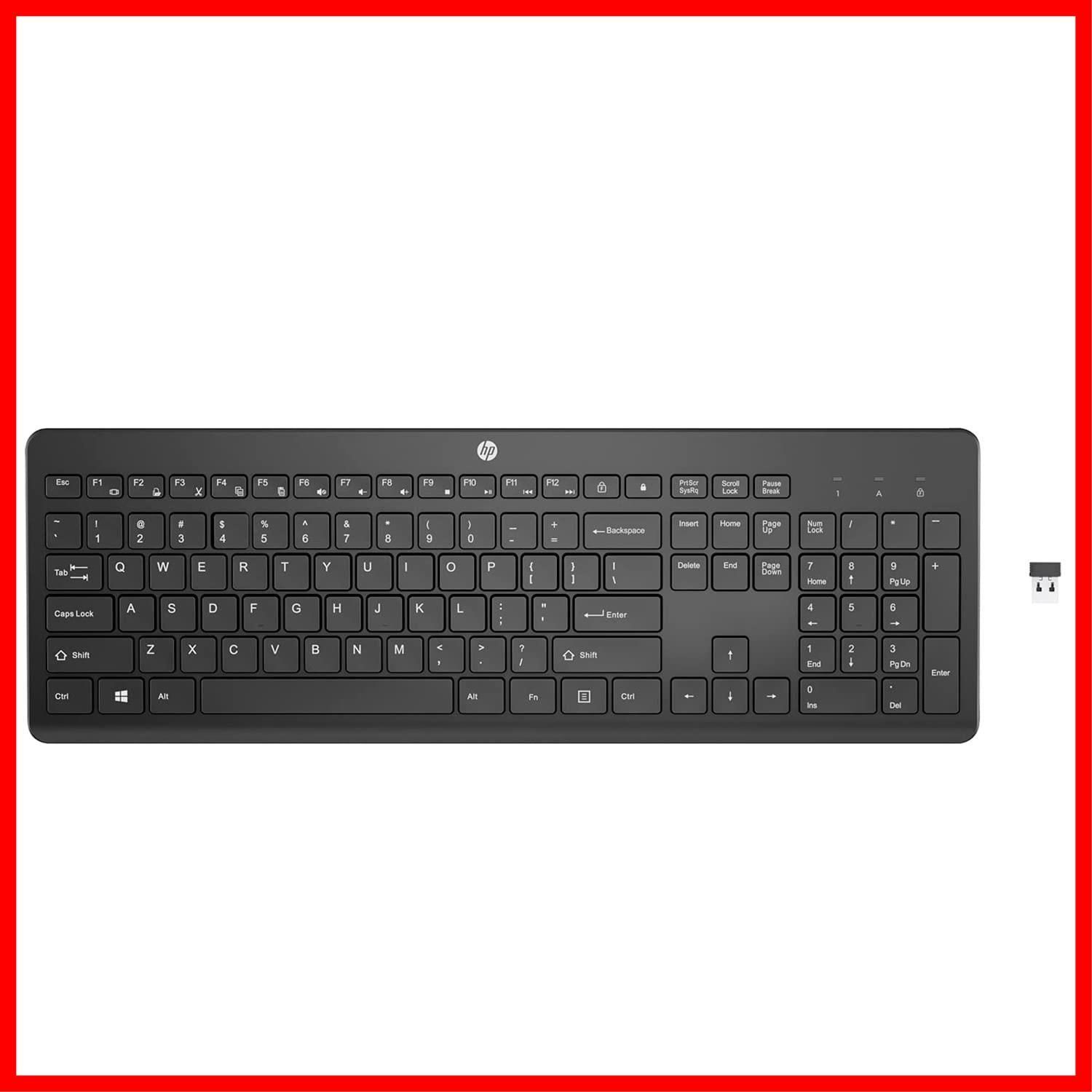 【特価セール】HP HP 230 US配列 ワイヤレスキーボード(型番:3L1E7AA#UUF) 英語配列 Mac 無線 Windows ワイヤレス PC キーボード MacBook対応【国内正規品】