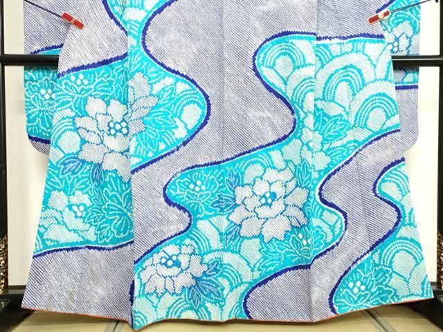 平和屋着物●豪華振袖　総絞り　草花文　正絹　逸品　DAAV8552tw 平和屋着物○豪華振袖 総絞り 草花文 正絹 逸品 DAAV8552tw 平和屋着物