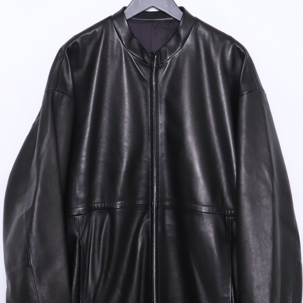 STEIN LEATHER DREWSTRING JACKET Sサイズ ブラック - メルカリ