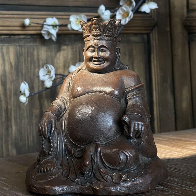 石像 仏像 宝冠弥勒仏 禅意 玄関 書斎 茶室 机面 供養 装飾品 工芸品 置物 石像 仏像 宝冠弥勒仏 禅意 玄関 書斎 茶室 机面 供養 装飾品