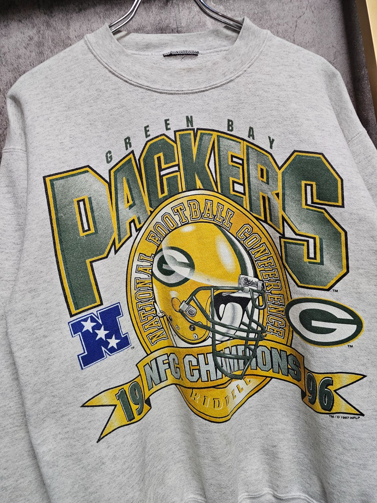 US古着】90s NFL GREEN BAY PACKERS 1996 Sweatshirt / グリーン