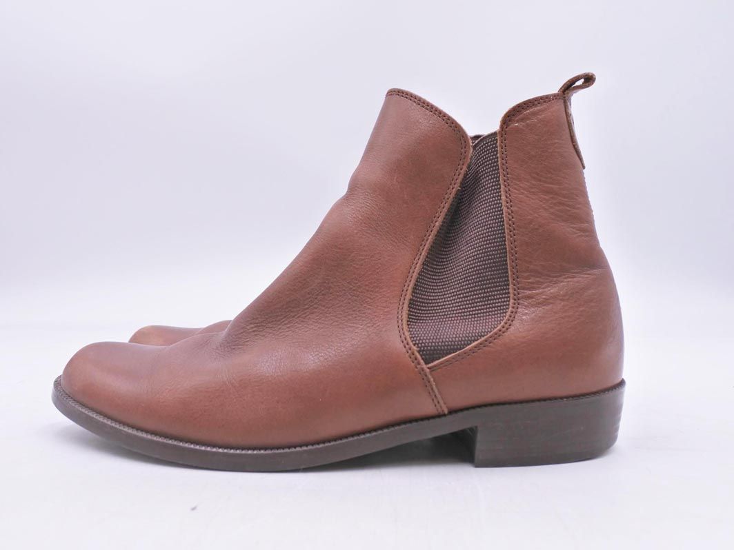 HARUTA ハルタ 本革 レザー サイドゴア ブーツ size24.5cm