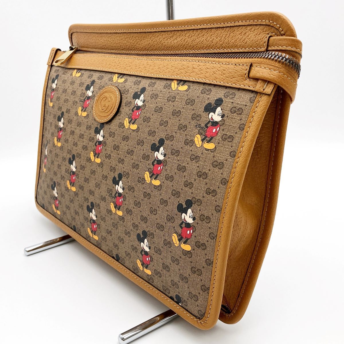 美品 GUCCI グッチ ミッキー ディズニー クラッチバッグ