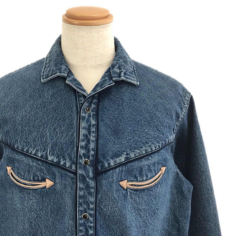 TANAKA / タナカ | WESTERNER OVERSHIRT / デニムウエスタンオーバー 