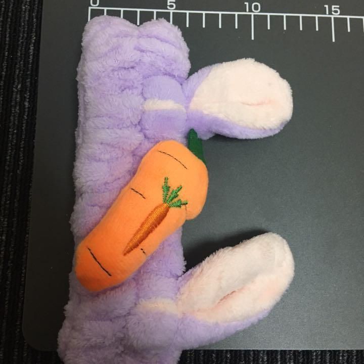 ヘアバンド ヘアアクセ 大人気！西村拓哉さん 着用 紫 パープル うさぎ