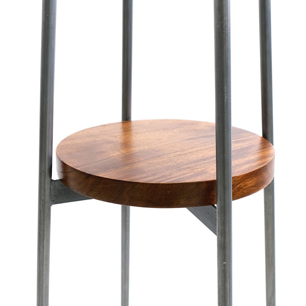 スペースを利用できるアイアンウッドのコートハンガー 2サイズ