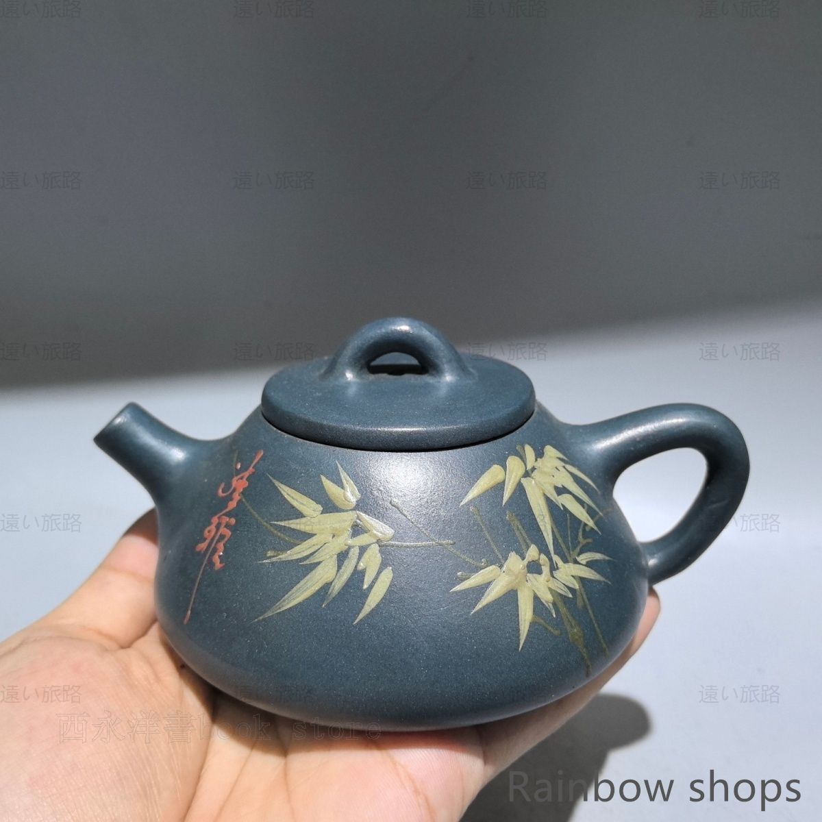売れ筋介護用品も！ 新品未使用】中国古美術 紫砂壺 紫泥急須 紫砂壺 顧景舟作陶紋 工芸品
