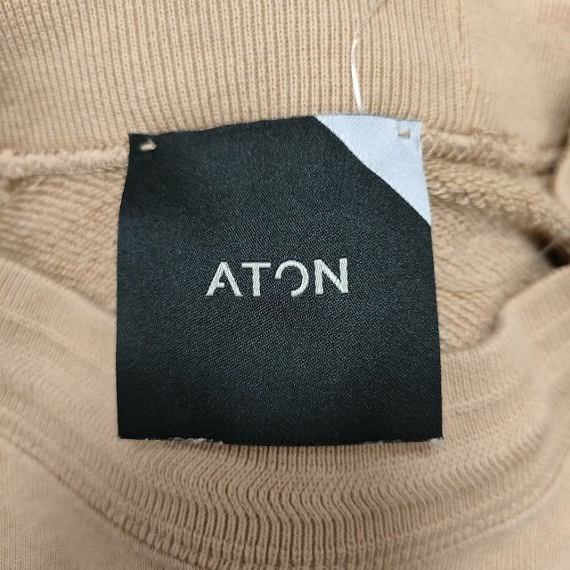 ATON(エイトン) トレーナー サイズ02 M レディース美品  - ベージュ 長袖